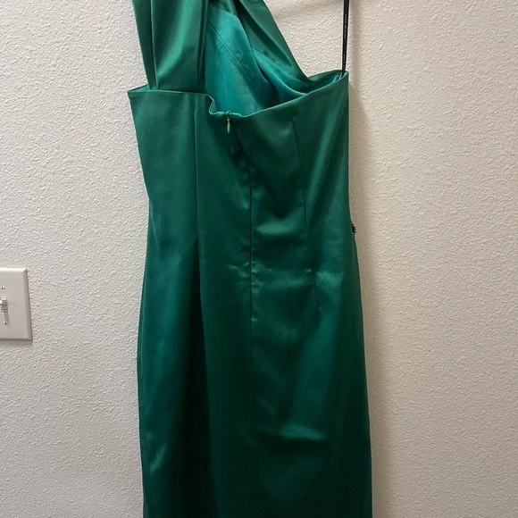 david meister green dress David Meister Emerald Green Dress